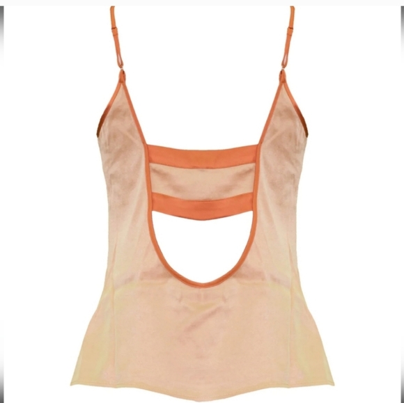 Hilary Macmillan Peach Adjustable Strap Camisole size small - Picture 2 of 9